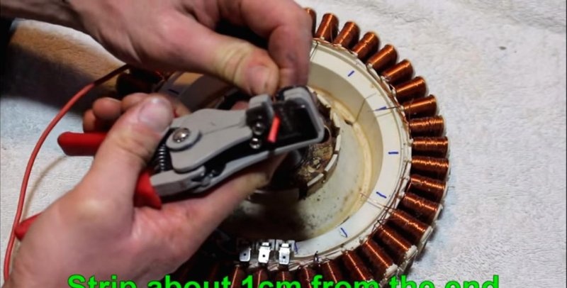 Elektriskais ģenerators - motora maiņa no veļas mašīnas
