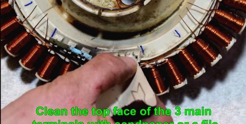 Elektriskā ģeneratora motora izmaiņas no veļas mašīnas