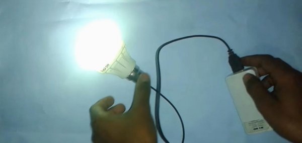 Làm thế nào để phát sáng bóng đèn USB
