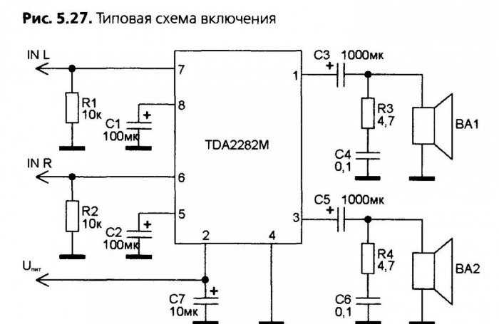Amplificatore semplice su TDA2822