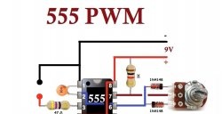Vienkāršs PWM kontrolieris NE555