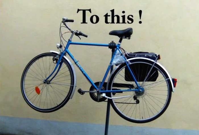 The simplest do-it-yourself electric bike