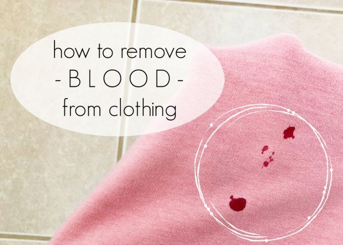 Kā noņemt asinis no drēbēm