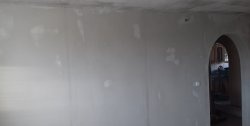 Plasterboard wall cladding