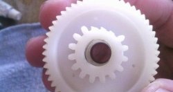 How to repair a plastic gear