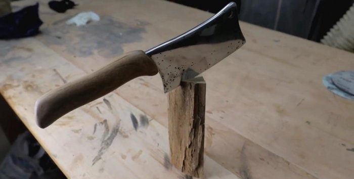Restoring completely rusted cleaver