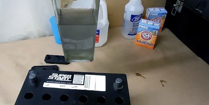 Cum să restaurați o baterie auto cu bicarbonat