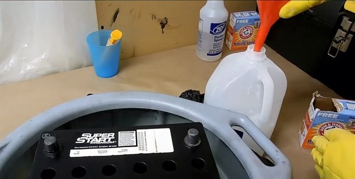 Cómo restaurar la batería de un automóvil con bicarbonato de sodio