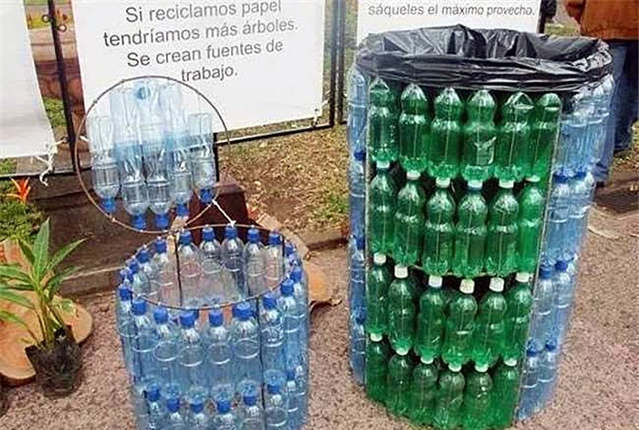 Neobična upotreba plastičnih boca u zemlji