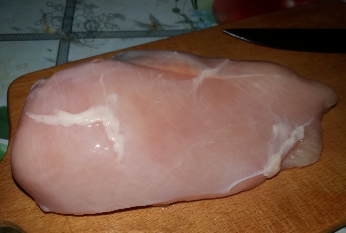 Csirke szelet húsdaráló használata nélkül