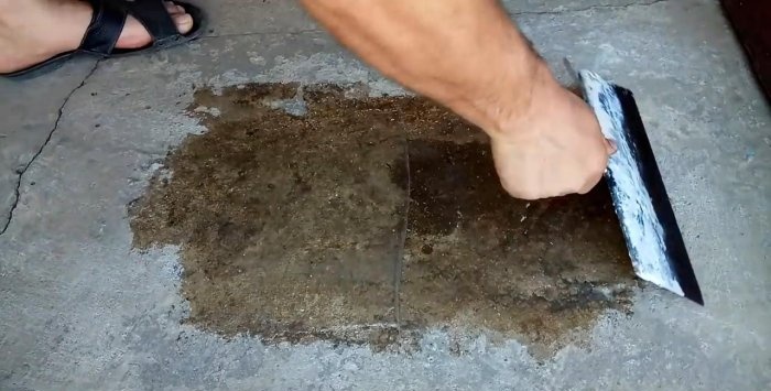 Putuplasta laka betona grīdas krāsošanai