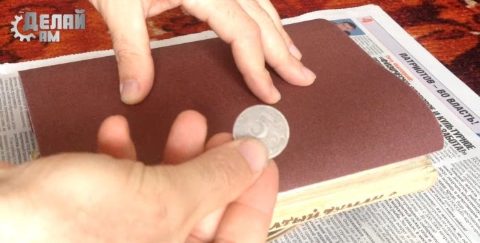 Übertragen einer Zeichnung auf eine Münze
