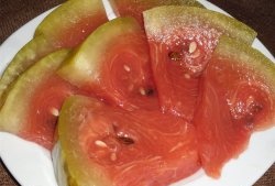 Inlagd vattenmelon