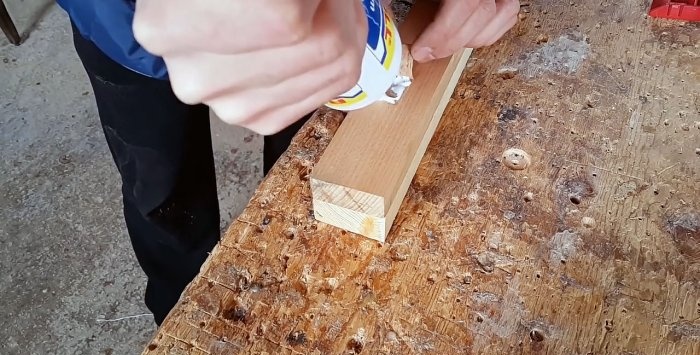 How to hide a screw in wood