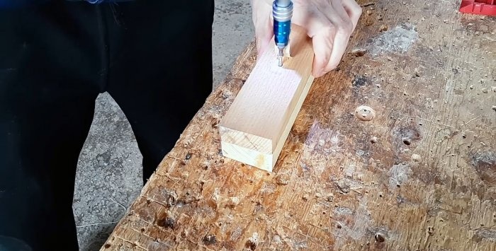 How to hide a screw in wood