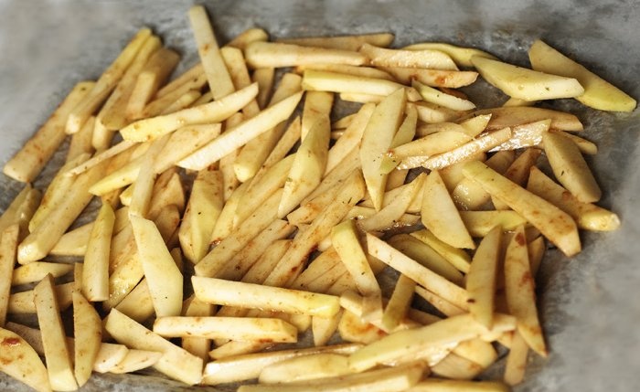 Ljusa krispiga pommes frites