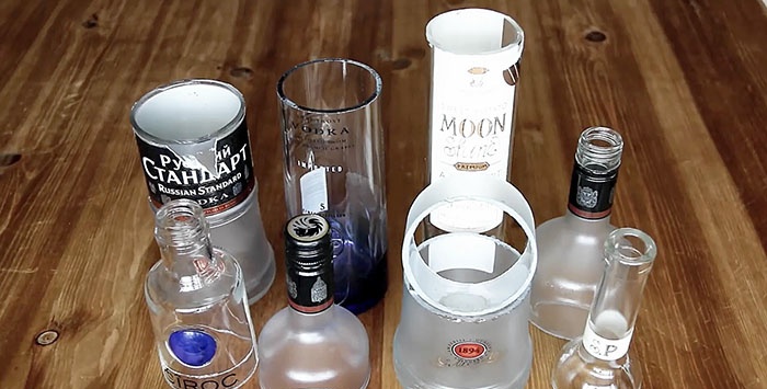 6 būdai, kaip tolygiai išpjaustyti stiklinį butelį