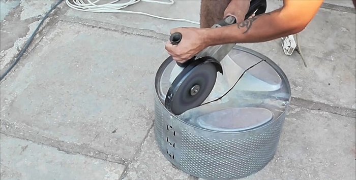 Grill från trumman på en tvättmaskin
