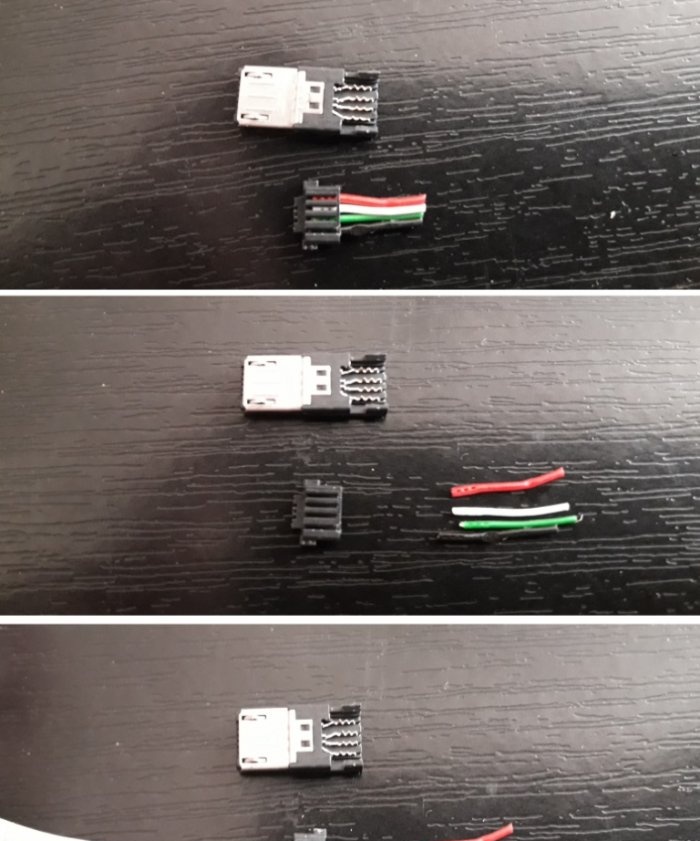 USB mikro USB kabeļa remonts