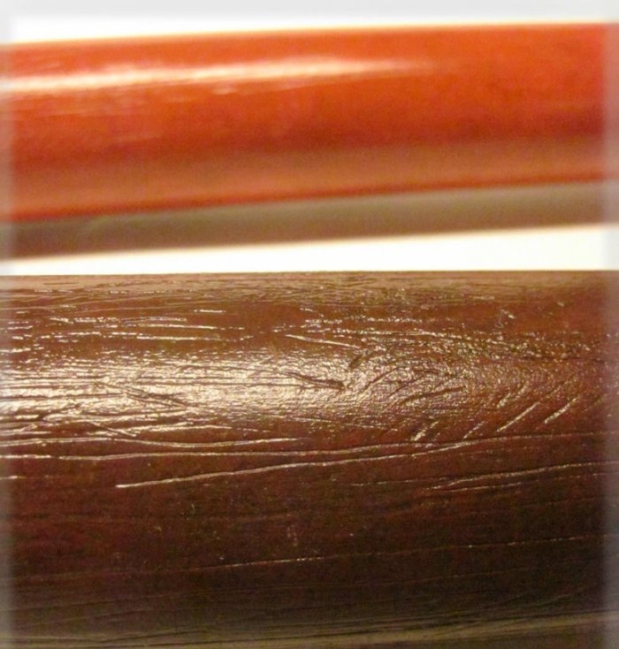 Dekorera PVC-rör för naturligt trä
