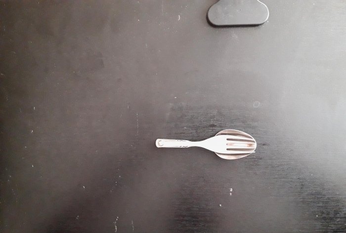 DIY folding fork spoon