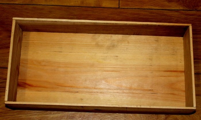 Dřevěná krabička pro domácí mistrovskou třídu