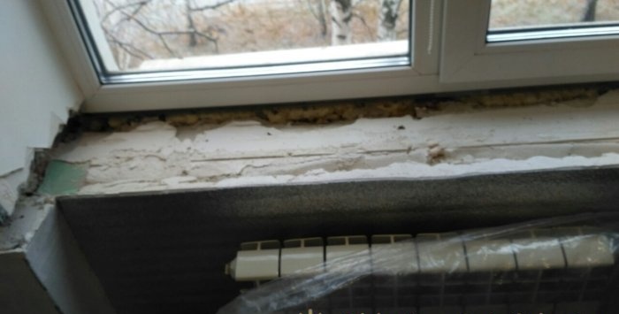 Cara memasang ambang tingkap jika tetingkap sudah berdiri