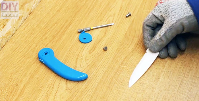كيفية جعل مقبض بسيط لسكين مكسور