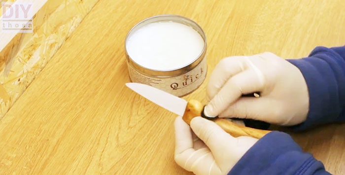 Kaip pasidaryti paprastą sulaužyto peilio rankeną