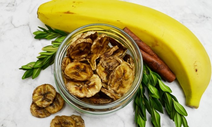 Szárított banán Egészséges finomság
