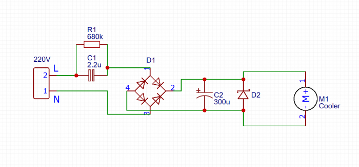 Kā darbināt dzesētāju LED matricas dzesēšanai 220 V