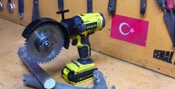 Do-it-yourself grinding and cutting nozzle for a screwdriver