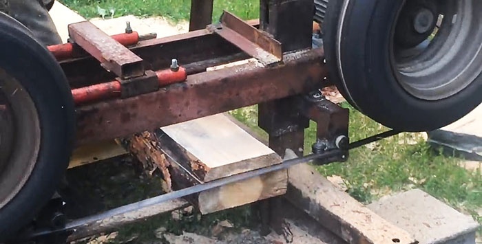 Comment fabriquer une scierie à partir de matériaux improvisés