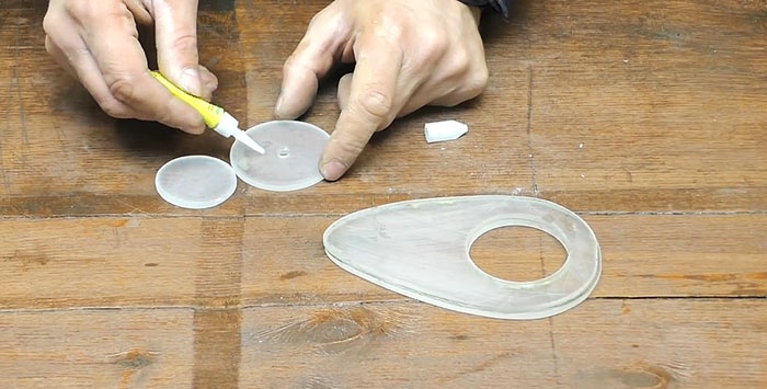 Kabelový naviják vyrobený z plastové nádoby