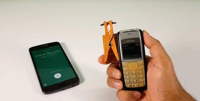 Najprostszy system alarmowy GSM ze starego telefonu
