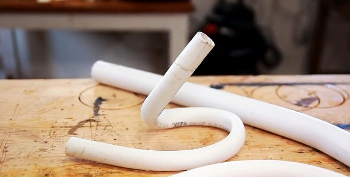 How to bend a plastic pipe