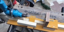 The easiest drill lathe