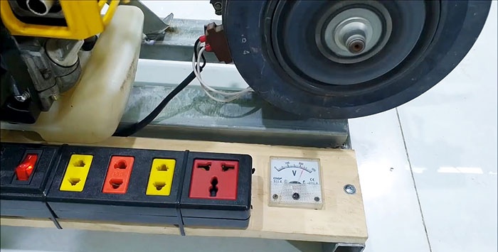 How to make a 220 V generator from a trimmer motor