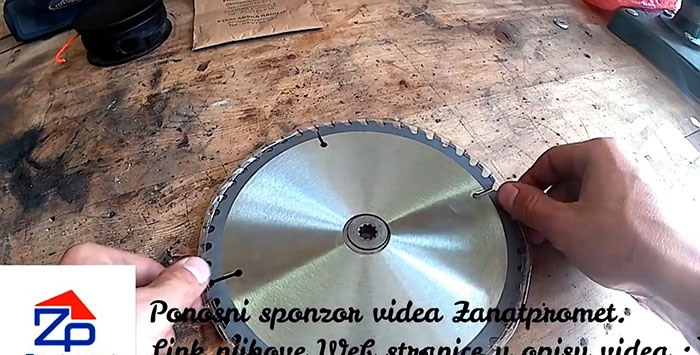 How to install a saw blade on a trimmer