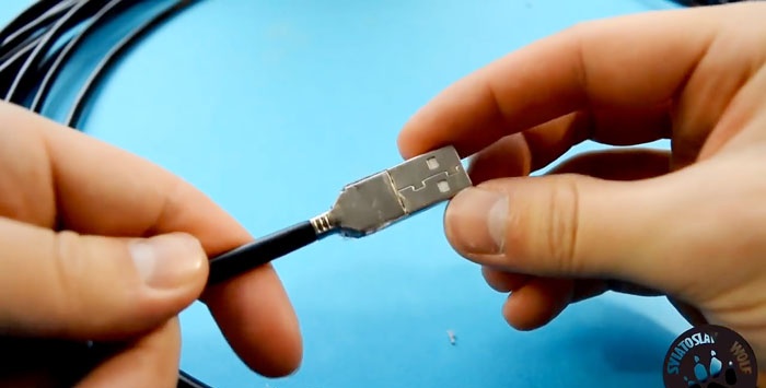 USB çift bükümlü uzatma kablosu
