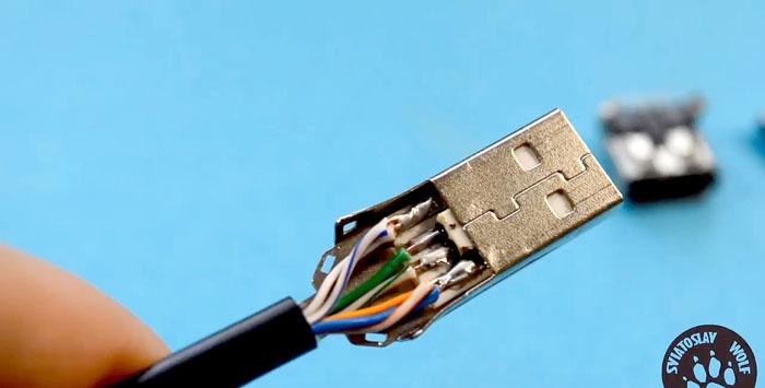 USB csavart ér-hosszabbító kábel