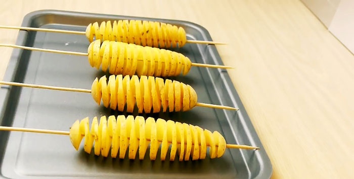 Cum se taie cartofii într-o spirală cu un cuțit obișnuit