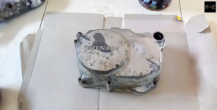 How to restore and polish the engine cover