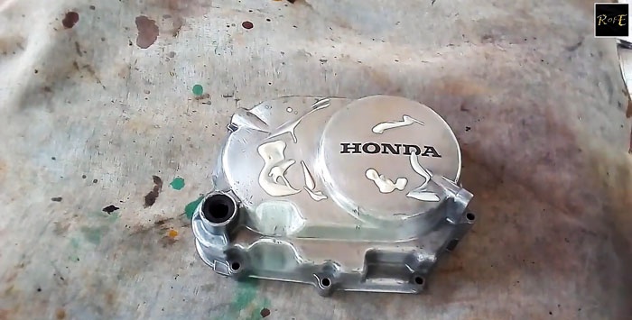 How to restore and polish the engine cover