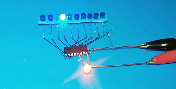 Els llums de funcionament més senzills en un sol xip sense programació