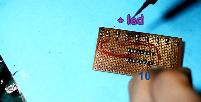 DIY svietia na jednom čipe