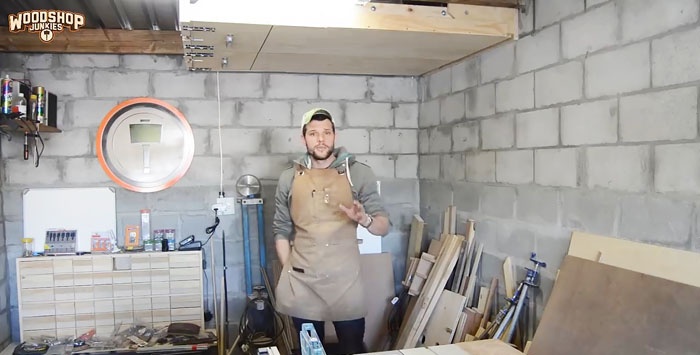 Como fazer prateleiras suspensas em uma garagem ou oficina que não ocupam espaço