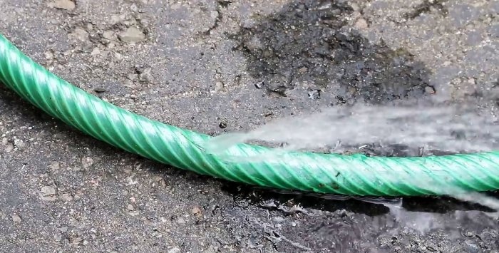 How to repair a damaged garden hose