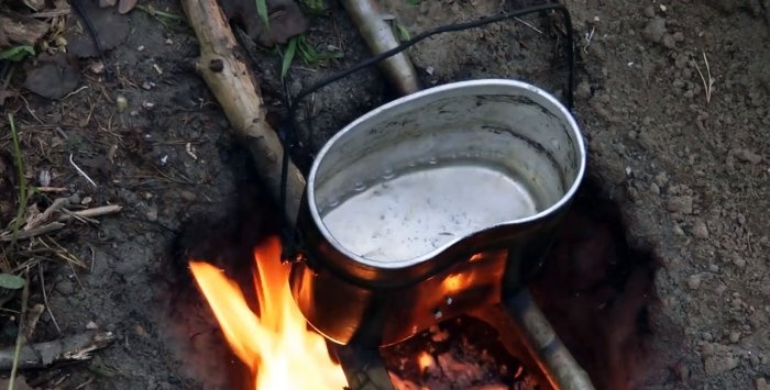 Hvordan man laver en spejder bål, røgfri bål