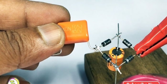 Najjednoduchší beztransformátorový napájací zdroj pre maticu LED